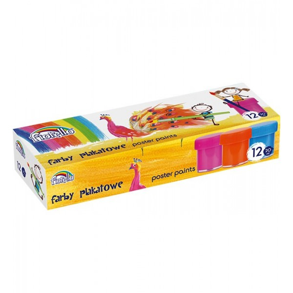 Culori tempera Fiorello, 12 culori x 20ml [1]
