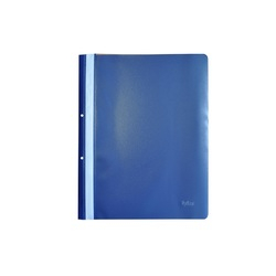 Dosar plastic PP cu sina, cu gauri, grosime 120/180 microni, 10 buc/set, Optima - bleumarin [1]