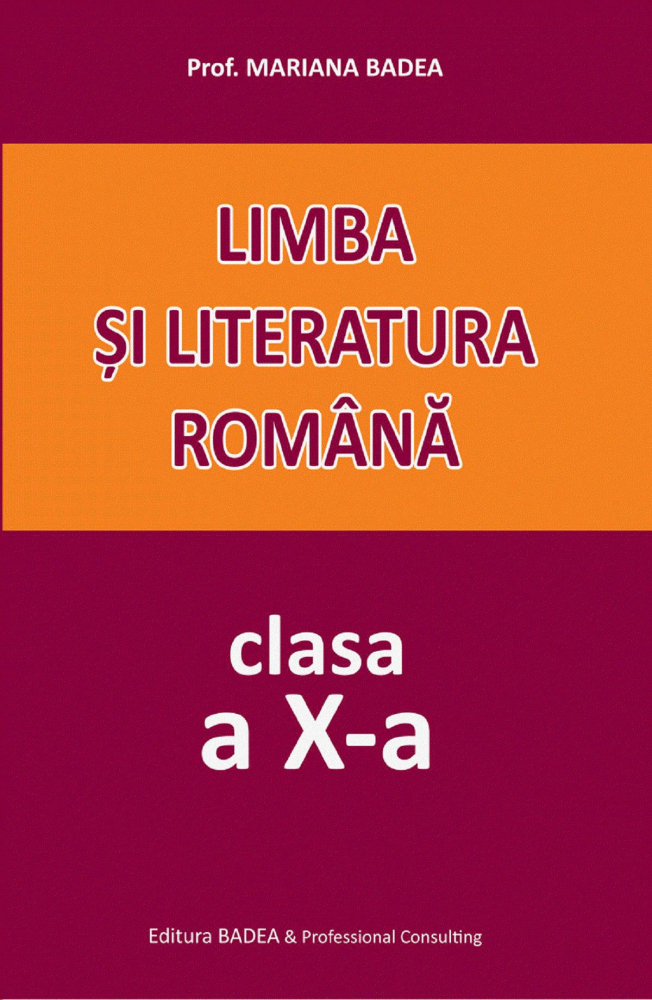 Limba si literatura romana - Clasa 10 [1]