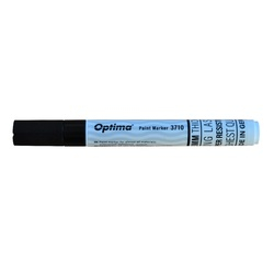 Marker cu vopsea Optima Paint 3710, varf rotund 4.5mm, grosime scriere 2-3mm - negru [1]