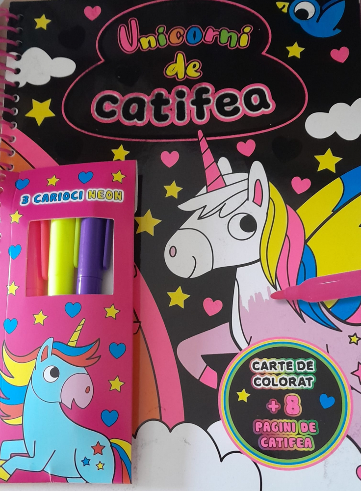 Unicorni de Colorat - 3 Carioci Neon [1]