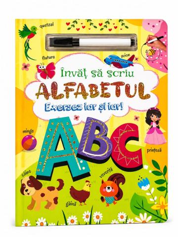 Carte Prescolara - Alfabetul - Invat sa scriu