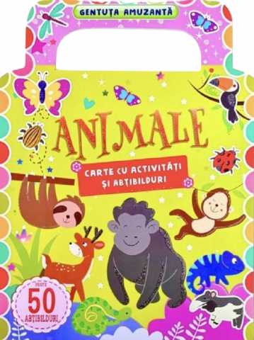 Carti cu activitati - Animale: Carte cu activitati si abtibilduri. Gentuta amuzanta