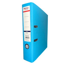Organizare Arhivare - Biblioraft A4, plastifiat PP/paper, margine metalica, 75 mm, Optima Classic - sky blue