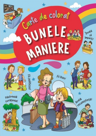 Bunele maniere. Carte de colorat