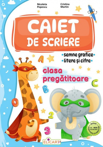 Culegeri Auxiliare - Caiet de scriere - Clasa pregatitoare - Cristina Martin , Nicoleta Popescu