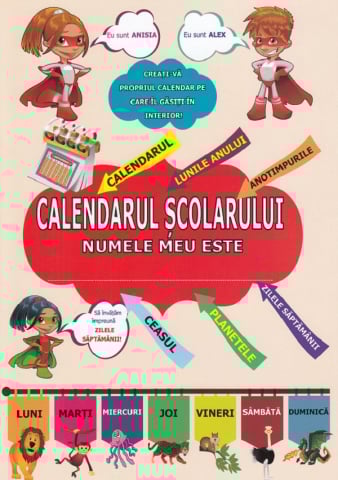 Culegeri Auxiliare - Calendarul scolarului pliant