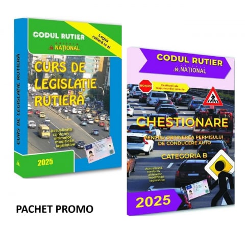Legislatie rutiera - Curs de legislatie rutiera 2025 - Chestionare pentru obtinerea permisului de conducere auto Categoria B 2025