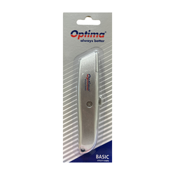 Ambalare - Cutter Optima Basic, lama trapezoidala SK5, aluminiu