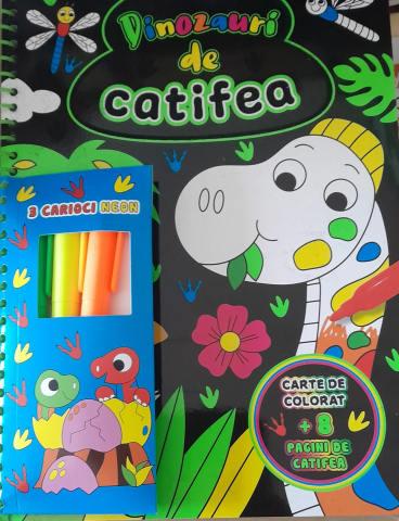 Dinozauri de Catifea-3 Carioci Neon