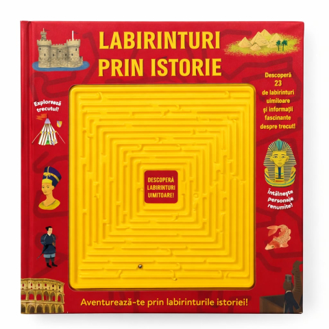 Carti cu activitati - Labirinturi prin istorie