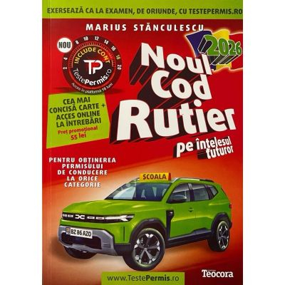 Drept - Noul cod rutier 2026 pe intelesul tuturor Carte cu acces online la intrebari - Marius Stanculescu