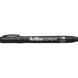 Accesorii de Birou - Permanent marker ARTLINE Supreme, corp plastic, varf rotund 1.0mm - negru