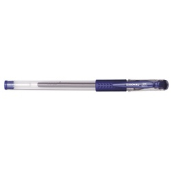 Articole Scolare - Pix transparent cu gel, rubber grip, 0.5 mm, cerneala rezistenta la apa, DONAU - albastru