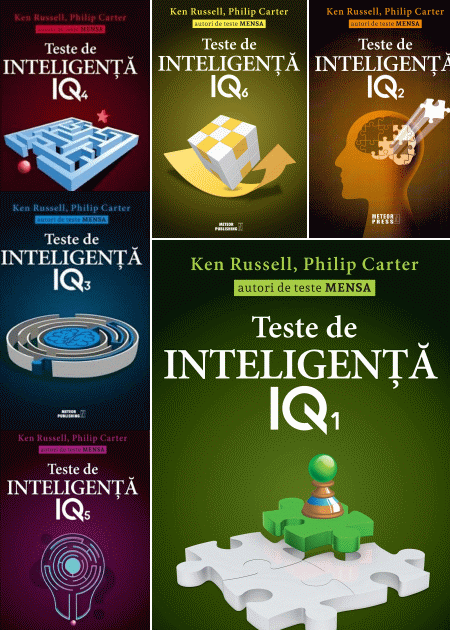 Hobby și Divertisment - Pachet Teste de inteligenta IQ, editie completa, 7 volume