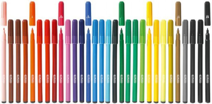 Carioci Herlitz, 30 culori, vârf 2 mm [2]