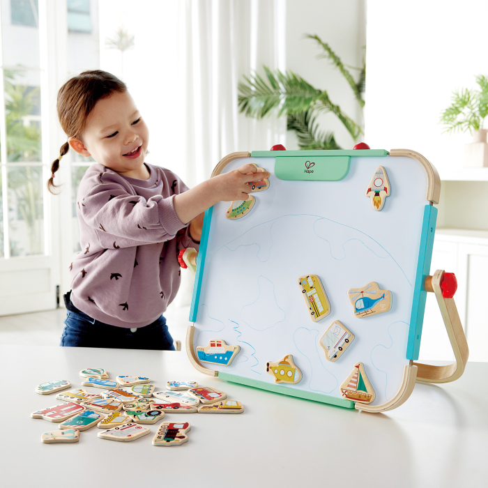 Jucarie din lemn copii – Magneti cu vehicule (30 piese) [3]