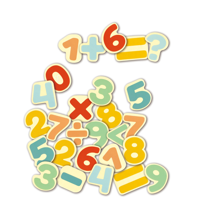 Jucarie din lemn copii – Magneti numere (54 piese) [3]