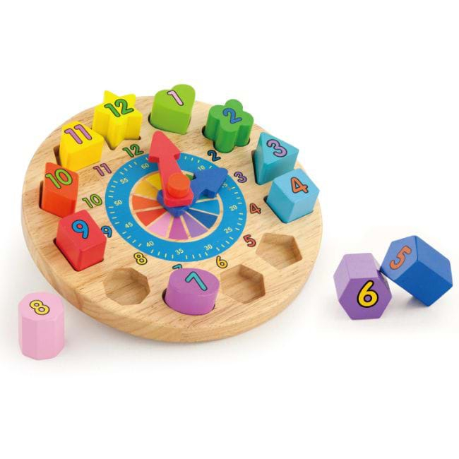 Puzzle din lemn Ceas Viga Toys [3]