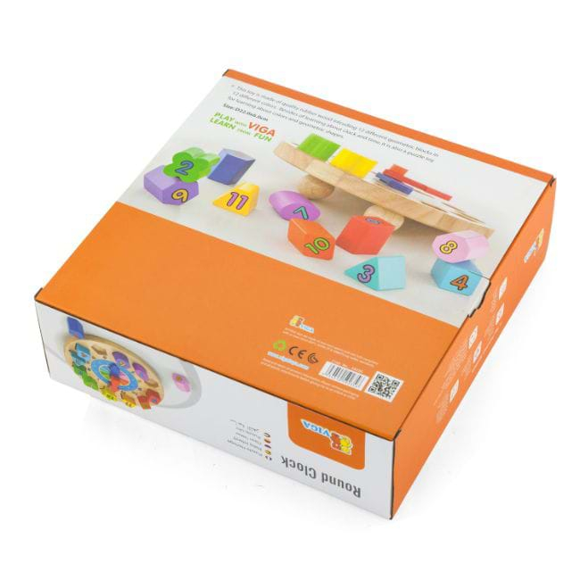 Puzzle din lemn Ceas Viga Toys [6]