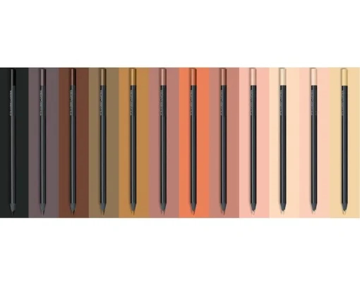 Set 12 Creioane Colorate Skin Tones Black Edition Faber-Castell [2]