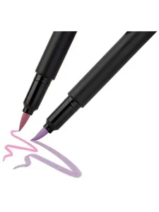 Set 6 Markere Brush Pen Pastel Black Edition Faber-Castell [2]