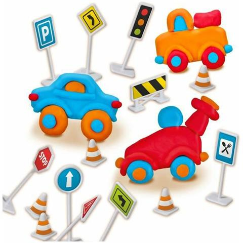 Set creativ cu plastilină și semne de circulație SES Creative [2]