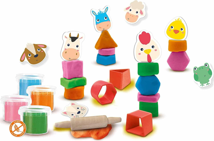Set plastilină Animale de stivuit – SES Creative My First [2]