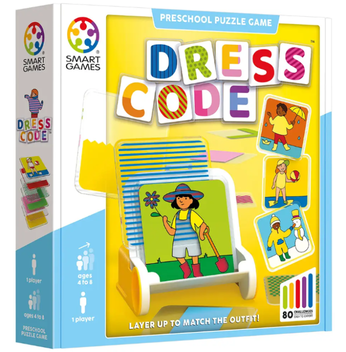 Smart Games - Dress Code, joc de logica cu 80 de provocari, 4+ ani [1]