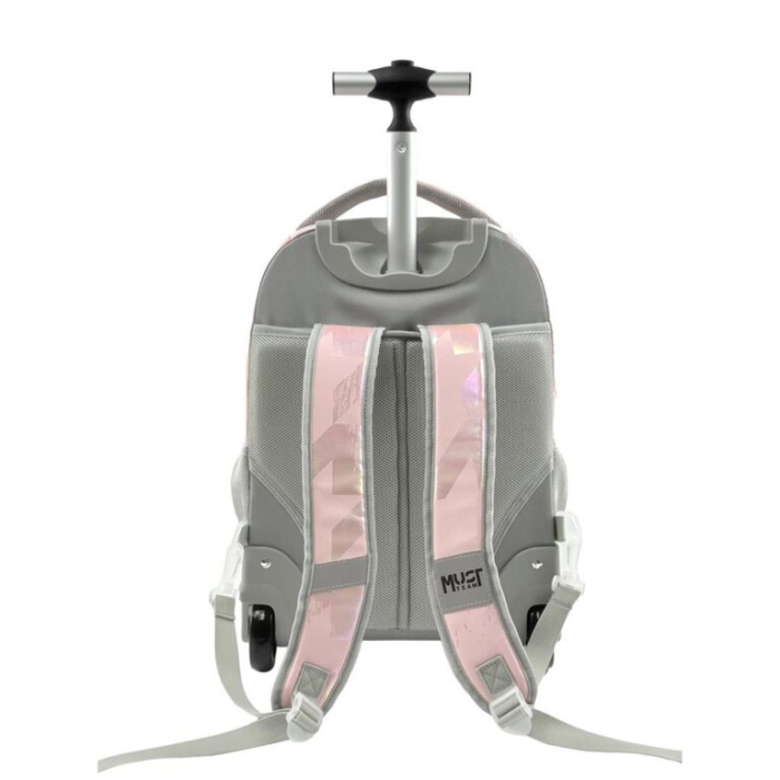 Troller Școlar Must Team Hologram Pink, 31 × 22 × 45 cm, 3 Compartimente [2]