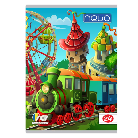 Caiete Tip II - Caiet A5, Tip II, 24 file, 70 g/m² - NEBO