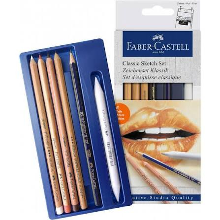 Seturi pentru desen - Set Desen pentru Schițe Faber-Castell Creative Studio, 13 Piese