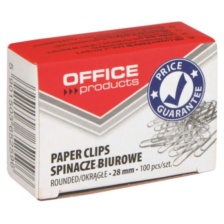 Accesorii de organizare - Agrafe metalice Office Products, 28 mm, 100 bucăți/cutie