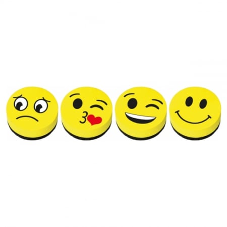 Papetărie - Burete magnetic pentru tablă Starpak, model Emoticoane