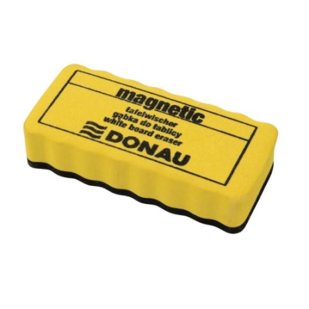 Markere pentru tablă albă - Burete magnetic pentru tablă whiteboard DONAU, 106 × 52 × 20 mm, galben