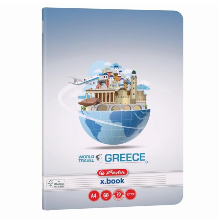 Caiete și Blocuri - Caiet Herlitz Travel A4, Dictando, 60 file, 70 g/m²