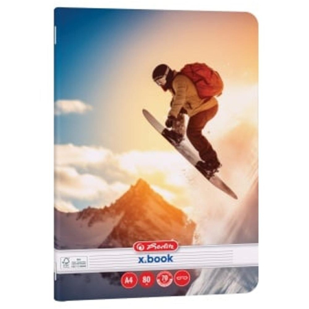 Caiete Dictando - Caiet Herlitz Extreme A4, Dictando, 80 file, 70 g/m²