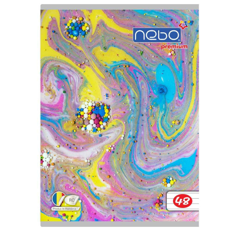 Caiete Dictando - Caiet NEBO Premium A5, Dictando, 48 file, 80 g/m²
