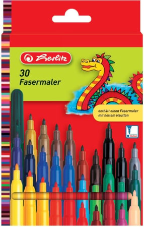 Carioci - Carioci Herlitz, 30 culori, vârf 2 mm