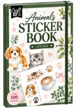 Activități creative - Carte cu autocolante Grafix Deluxe, 100 de coli, 11 × 17 cm