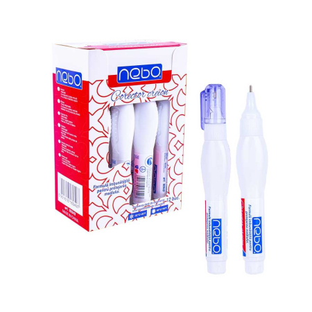Ascuțire și ștergere - Corector tip creion NEBO, 7 ml