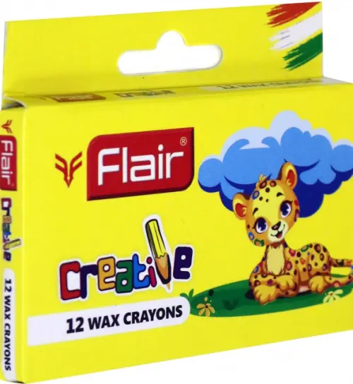 Creioane cerate - Creioane cerate mini Flair, 12 culori
