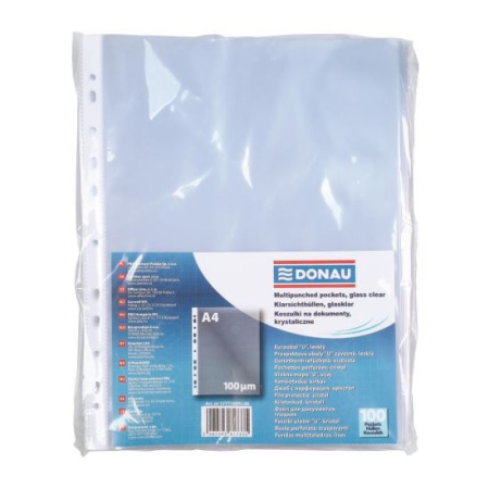 Folii de protecție - Folie de Protecție A4 Cristal 100 Microni, 100 Bucăți Donau