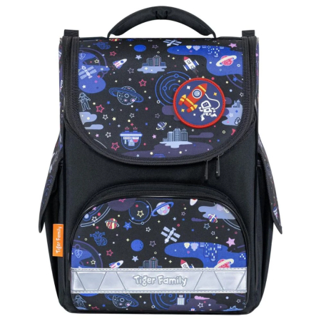 Ghiozdane Ergonomice - Ghiozdan Ergonomic Tiger Family Nature Quest Cities in Space, 18 L, 38 × 32 × 20 cm