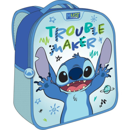 Ghiozdane - Ghiozdan Grădiniță 3D EVA Lilo & Stitch "Trouble Maker", 26 × 10 × 32 cm