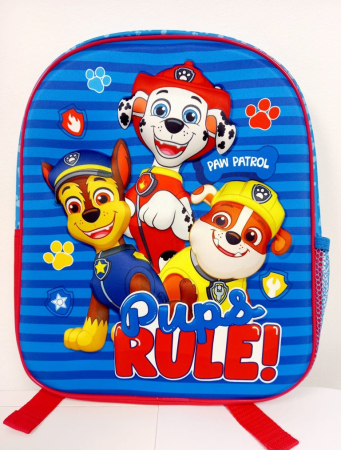 Ghiozdane - Ghiozdan Grădiniță 3D Paw Patrol, 25 × 10 × 31 cm