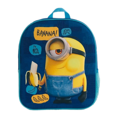 Ghiozdane grădiniță - Ghiozdan Mini 3D Minions, 25 × 20 × 10 cm