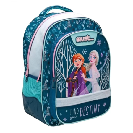 Ghiozdane Clasele I-IV - Ghiozdan Școlar Must Frozen, 3 Compartimente, 32 × 18 × 43 cm