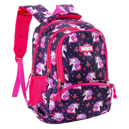 Ghiozdane Clasa Pregătitoare - Ghiozdan Școlar Pony 145 Mesco, 2 Compartimente, 38 × 30 × 16 cm