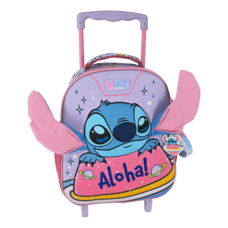 Ghiozdane cu Roți - Ghiozdan Trolley Stitch cu 2 Compartimente, 27 x 10 x 31 cm